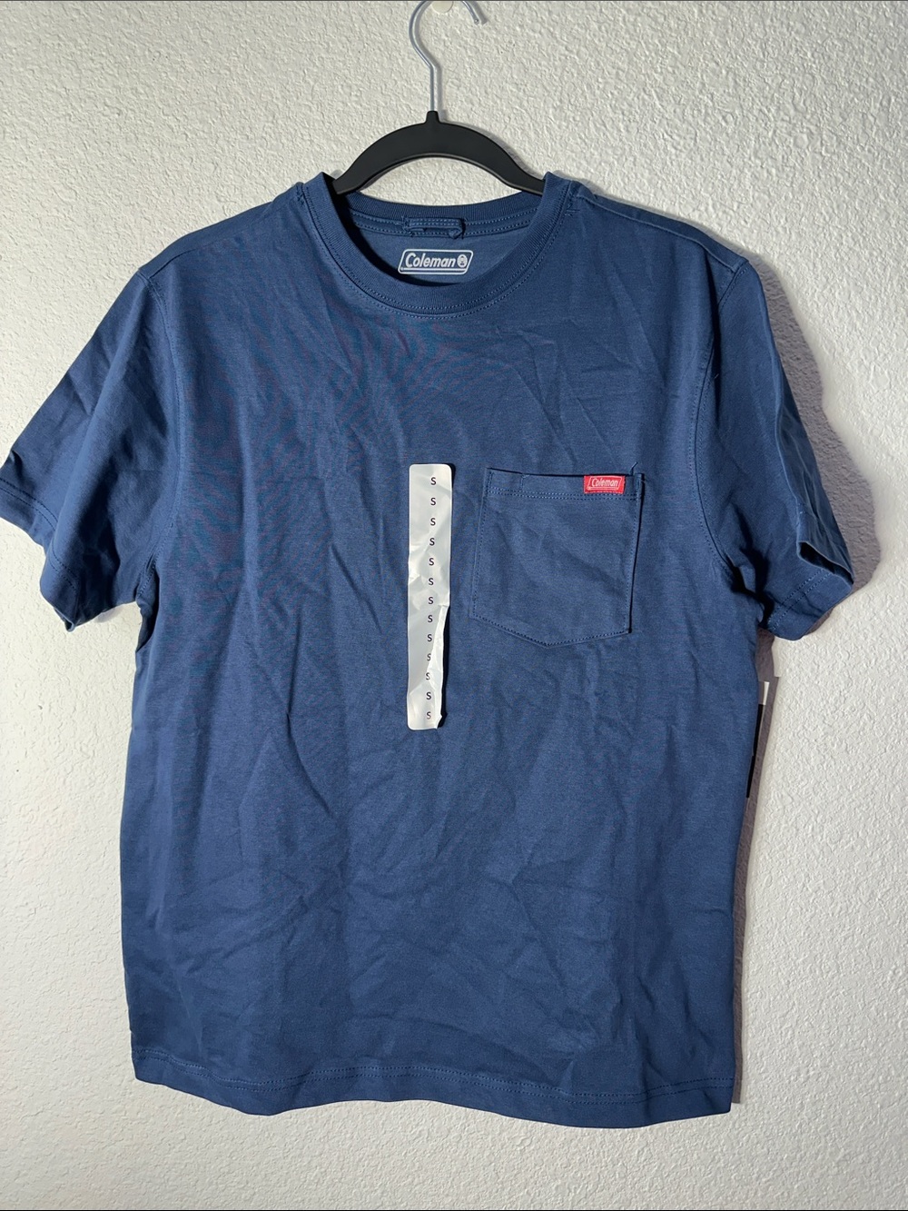 Coleman Men’s Navy Blue Short-Sleeve Pocket Tee